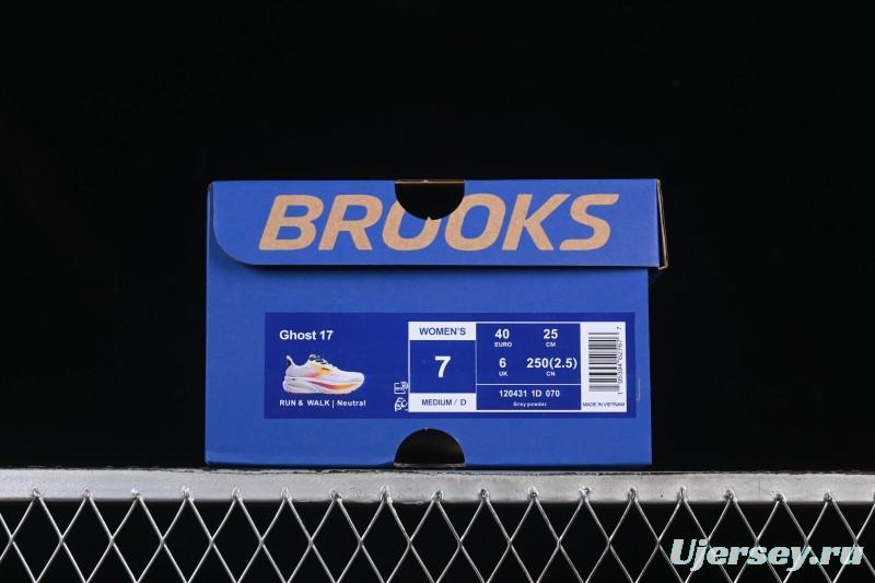Brooks Ghost 17 Cushioned Marathon Racing Running Shoes - 1204311D070