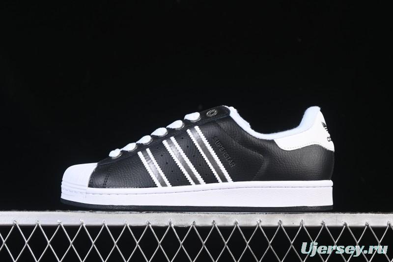 Adidas Superstar II J Casual Sneakers with Shell Toe Design - JQ0314