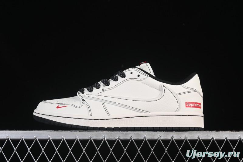 Nike Travis Scott x Fragment Design x Air Jordan 1 Low OG SP AJ1 Low Top Casual Sneakers - HH7518-089