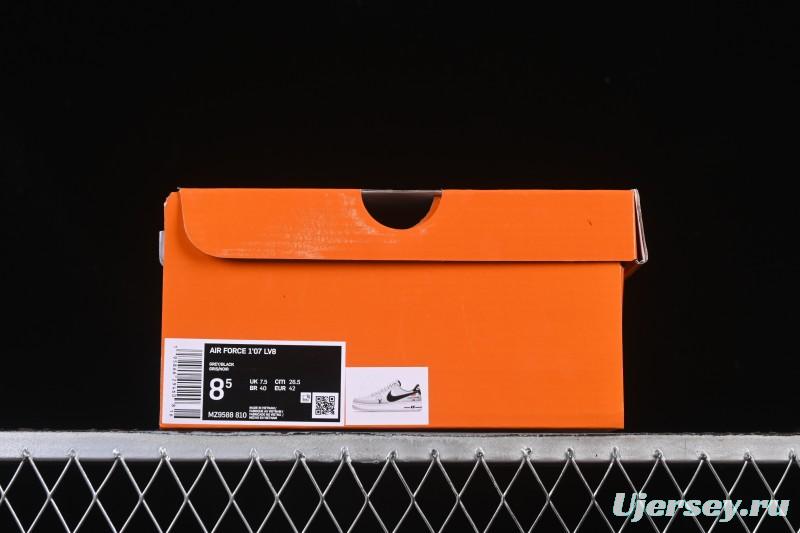 Nike Air Force 1 '07 Low LV Collaboration Pig Eight Rice Gray Black Casual Sneakers - MZ9588-810