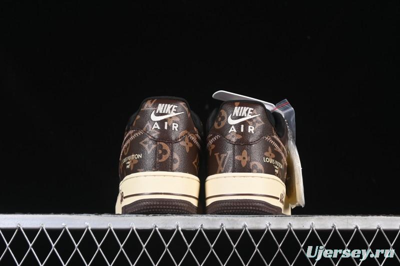 Nike Air Force 1 '07 Low LV Collaboration Coffee Gray Casual Sneakers - SC0601-563