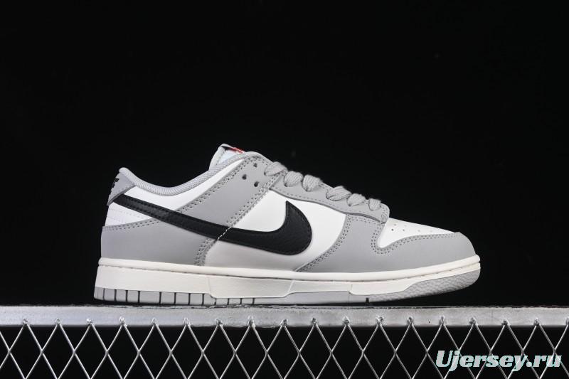 Nike SB Dunk Low White Black Grey Low-Top Casual Skate Shoes - IB3079-101