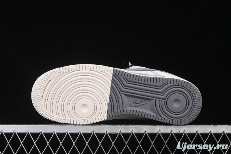 Nike Air Force 1'07 Low LV Collaboration Dual-Tone Gray Graffiti Casual Sneakers - CX5050-Y07