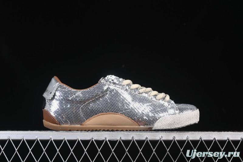 Golden Goose True Star Distressed Leather Sneakers - GGDB