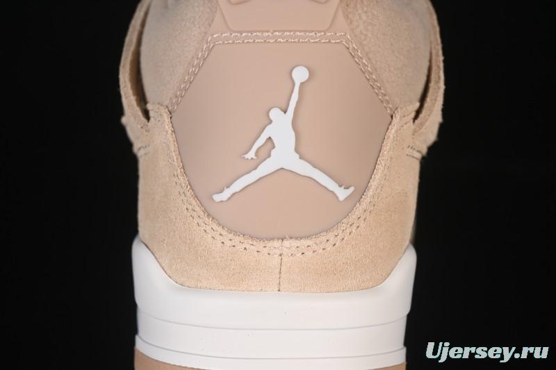 Nike Air Jordan 4 Retro Cozy Girl Warm Yellow Sneakers - HV0823-200