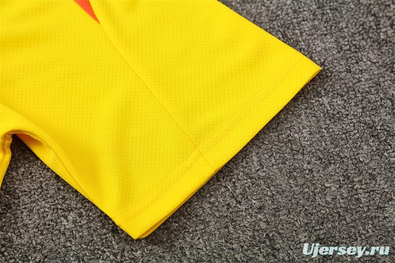 25/26 Brazil Yellow with XS Short Sleeve+Soccer Shorts