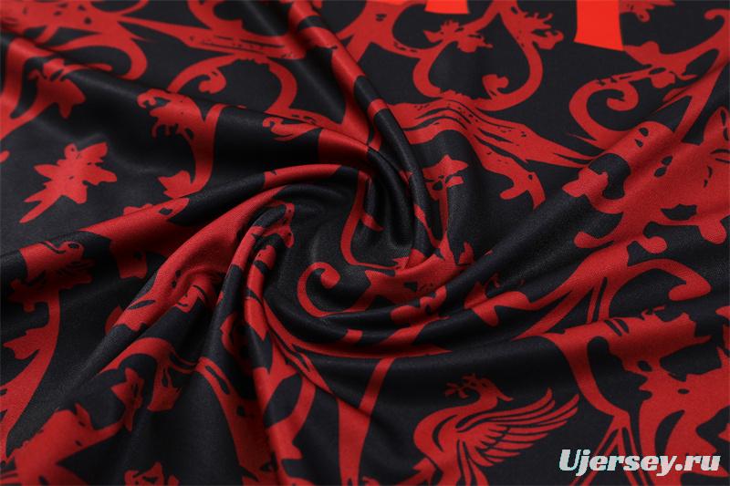 25/26 Liverpool Red Camouflage Half Zipper Jacket+Long Pants