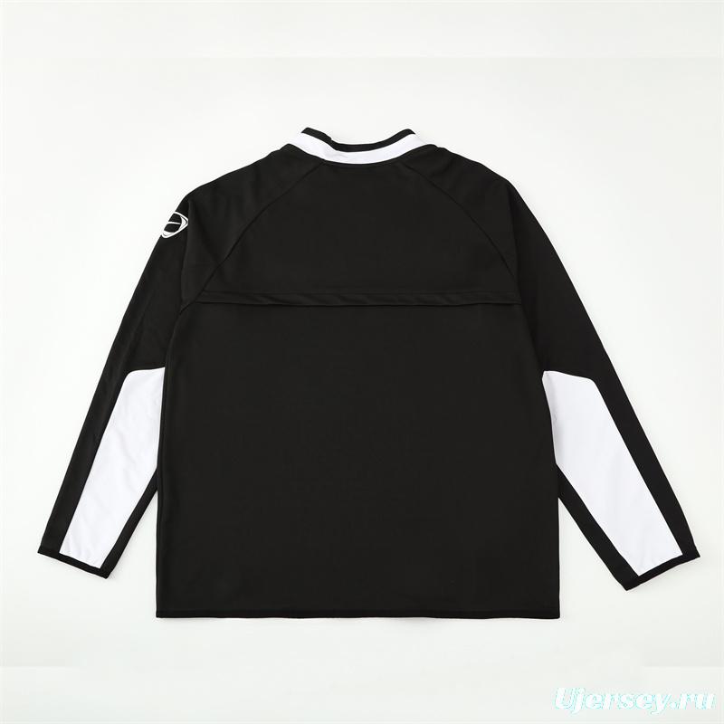 Retro 02/03 Manchester United Black Half Zipper Jacket