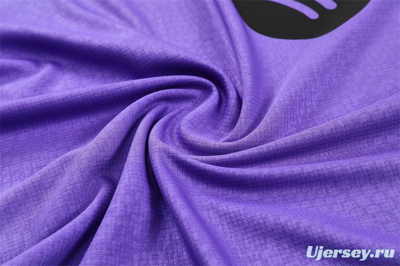 25/26 Barcelona Purple Joint Edition with XS Short Sleeve+Soccer Shorts