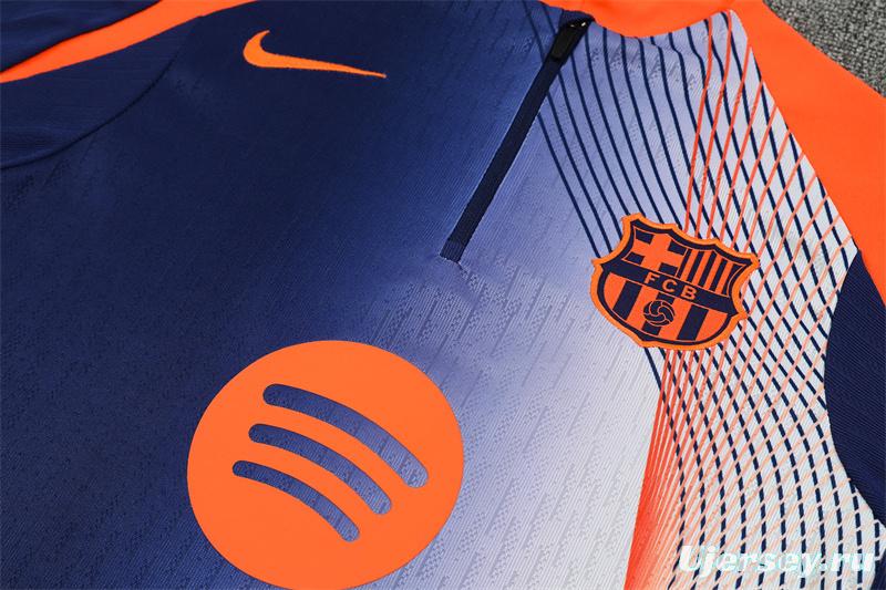 25/26 Barcelona Blue Orange Camouflage T90 Short Sleeve Jersey+Shorts