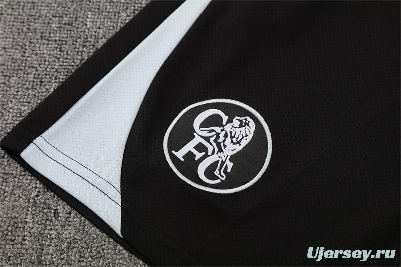 25/26 Chelsea Black T90 with XS Short Sleeve+Soccer Shorts