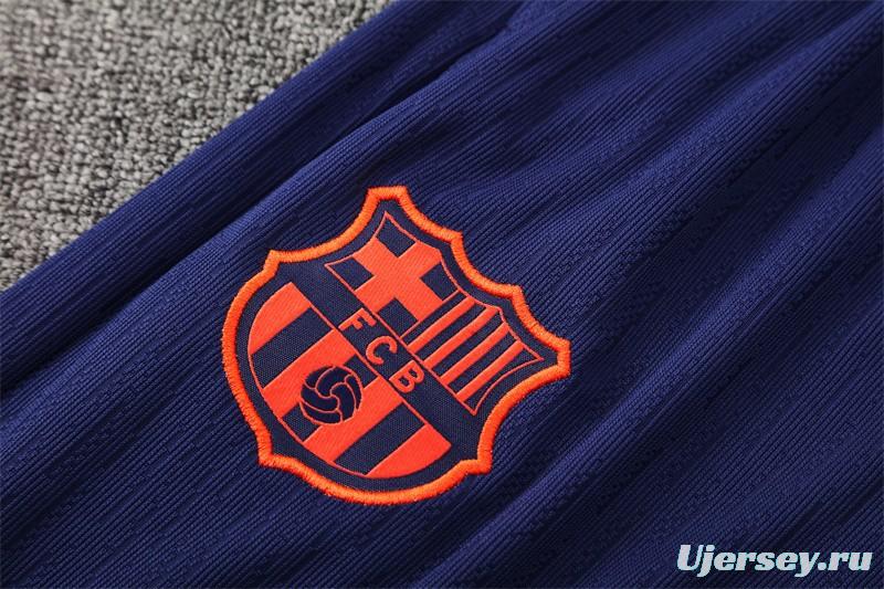 Player Version 25/26 Barcelona Royal Blue T90 Half Zipper Jacket+Long Pants