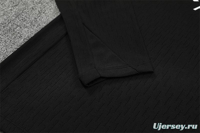 Player Version 25/26 PSG Black T90 Half Zipper Jacket+Long Pants