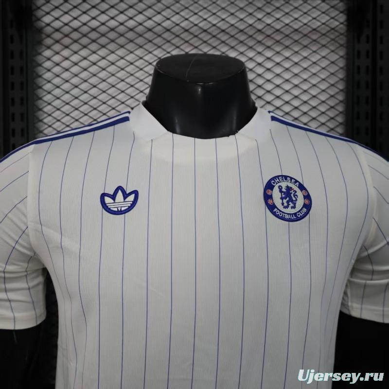 Player Version 25/26 Chelsea White Adidas Original Casual Jersey