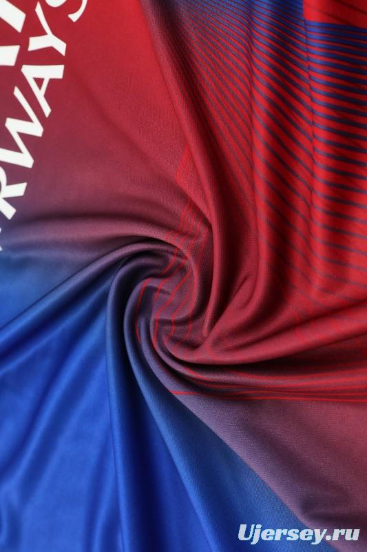 25/26 PSG Red/Blue Short Sleeve Jersey+Shorts