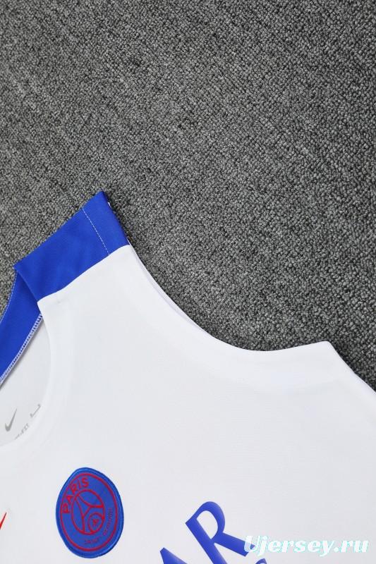25/26 PSG White Vest Jersey+Shorts