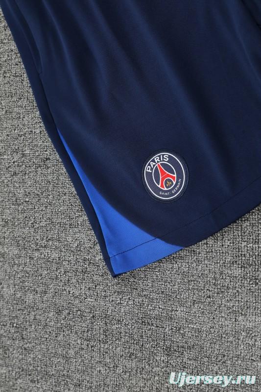 25/26 PSG Red/Blue Vest Jersey+Shorts