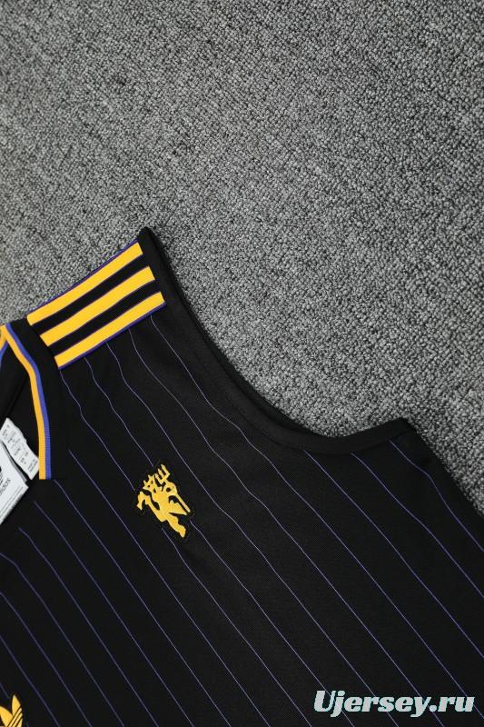 25/26 Manchester United Adidas Original Wine Vest Jersey+Shorts