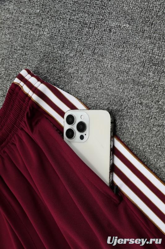 25/26 Arsenal Adidas Original Wine Short Sleeve Jersey+Shorts