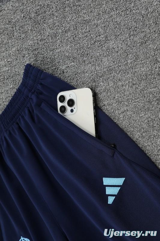 25/26 Real Madrid Blue Hoodie +Long Pants