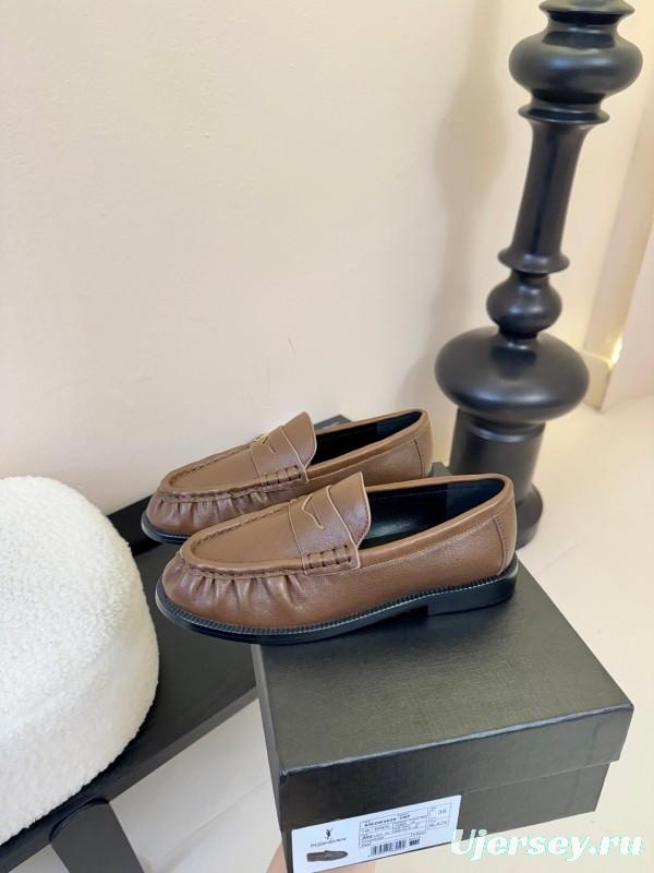 Saint Laurent Classic Loafer Leather Shoes - KFY00350