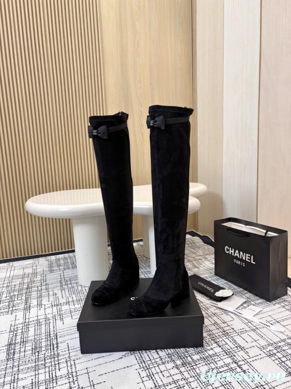 Chanel Classic Chunky Heel Back Zipper Ankle Boots - LY00320