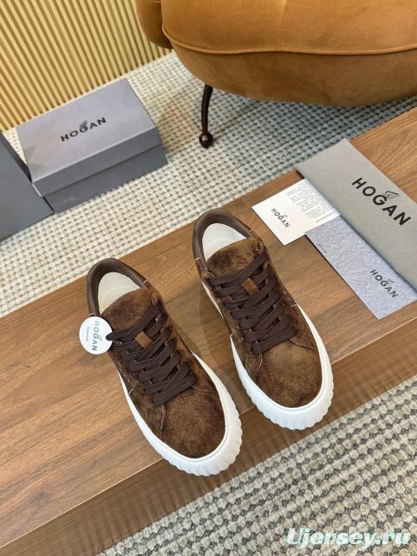 Hogan H-STRIPES Series Couple Thick Sole Biscuit Shoes Airship Shoes Casual Sneakers - AS00310