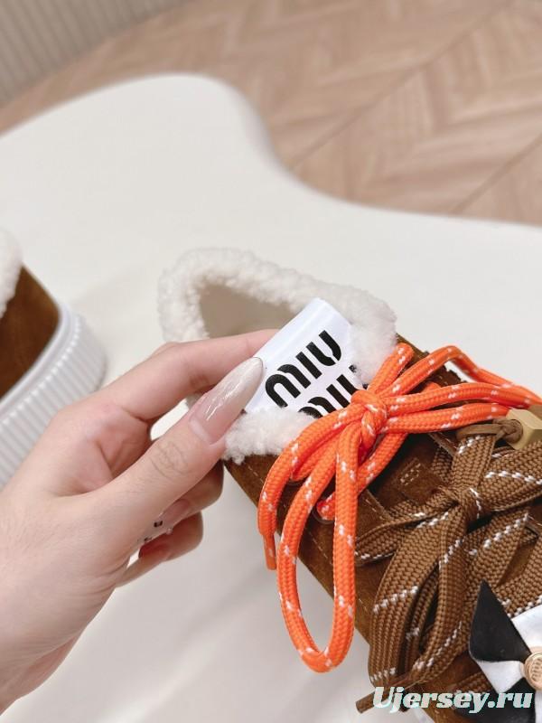 MIUMIU 3D Embroidered Platform Casual Shoes - LY00320/LY00340