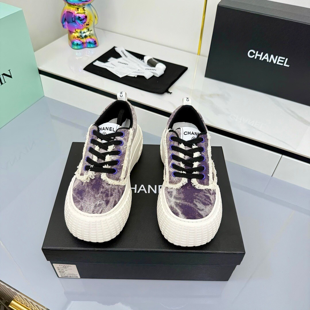 Chanel 2025/SS Little Chanel Loafers Panda Shoes Casual Sneakers - LY00330