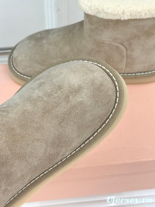 Miu Miu Retro Shearling Platform Snow Boots - KFY00300