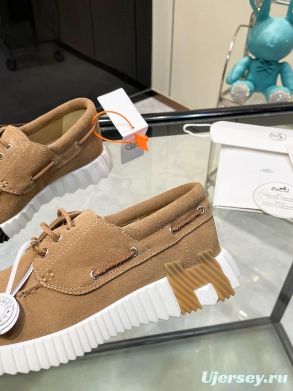 Hermès Classic Casual Sports Shoes with Exaggerated H Logo and Heightening Design - LY00300