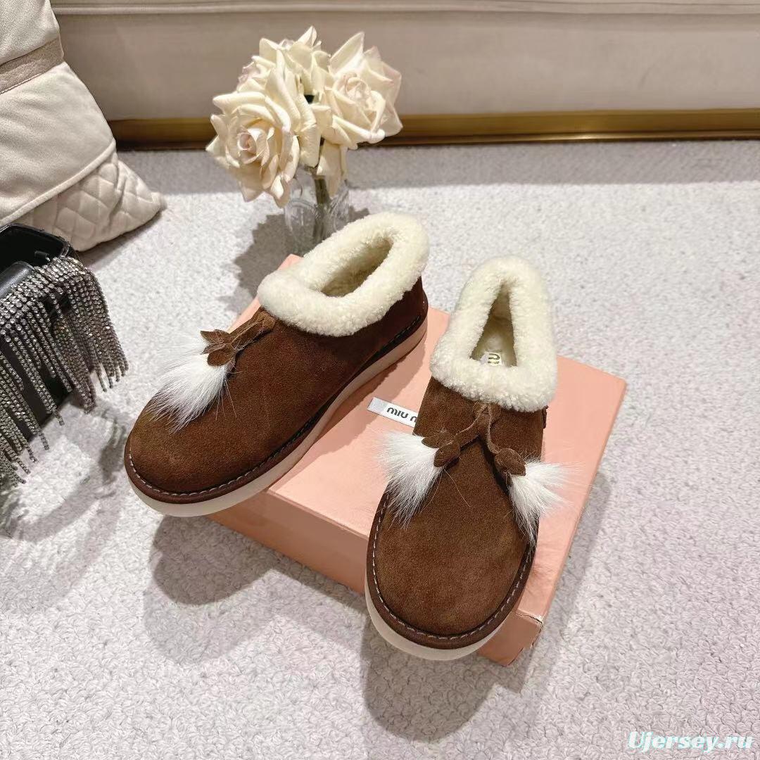 MIU MIU 2025 SS Korean Style Popular Small Potato Snow Boots Upgraded Version - LY00290
