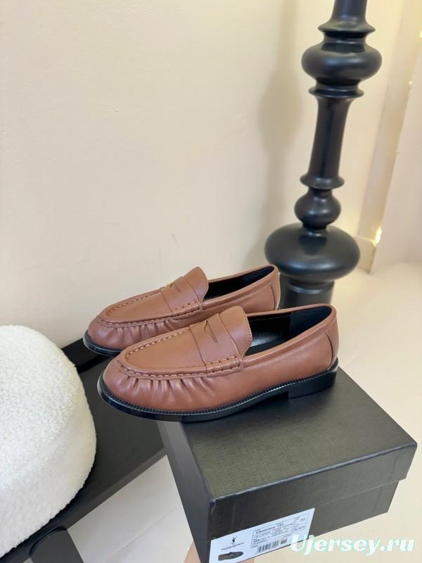 Saint Laurent Classic Loafer Leather Shoes - KFY00350