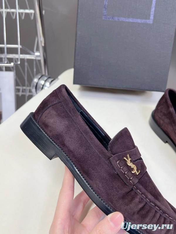 Saint Laurent Classic Loafer Leather Shoes - KFY00350