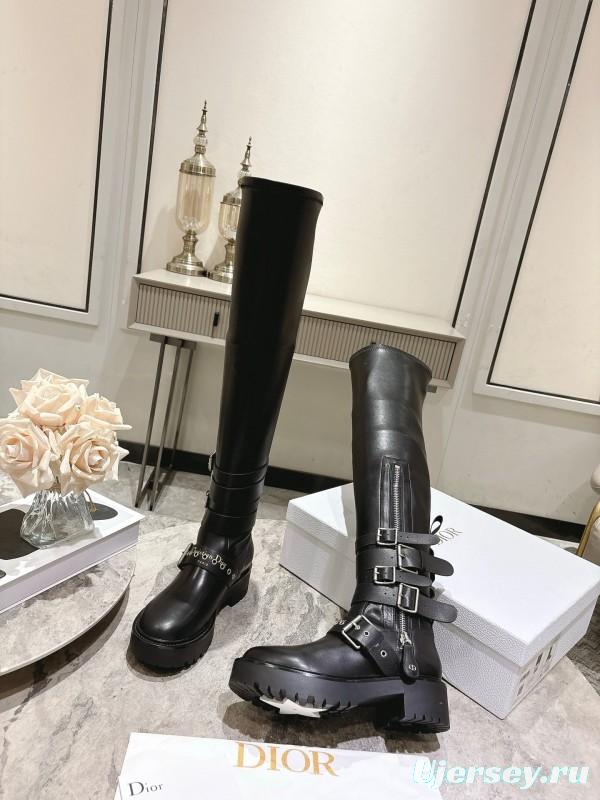 Dior 2025/SS Punk Style Strap Ankle Boots - KFY00500