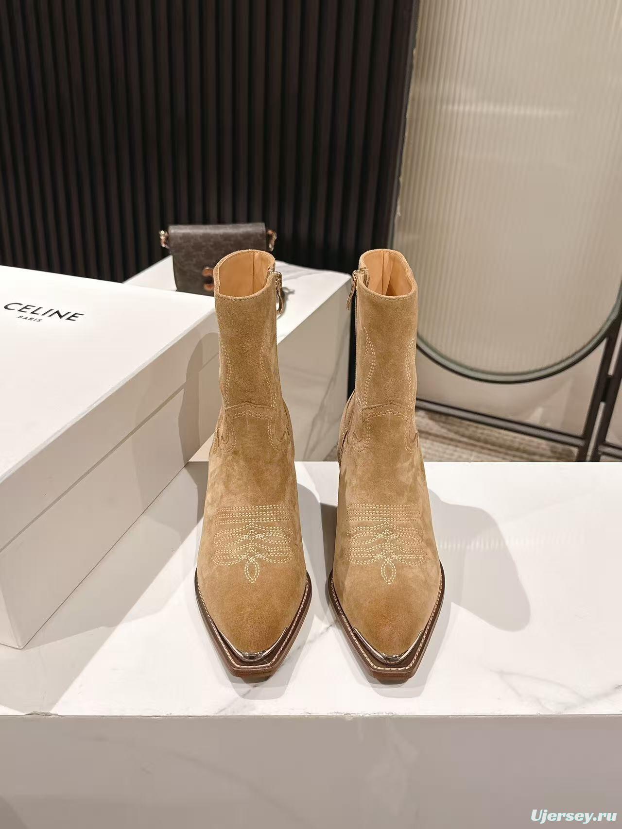 CELINE Fall/Winter 2025 Retro Fashion Ankle Boots - LY00440