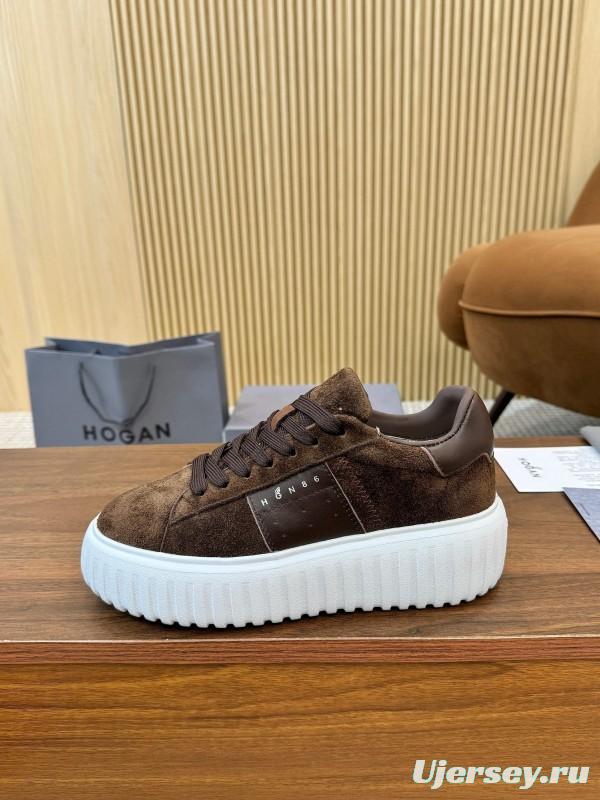 Hogan H-STRIPES Series Couple Thick Sole Biscuit Shoes Airship Shoes Casual Sneakers - AS00310