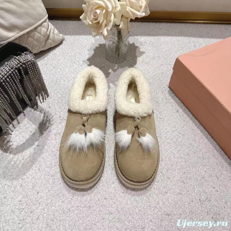 MIU MIU 2025 SS Korean Style Popular Small Potato Snow Boots Upgraded Version - LY00290