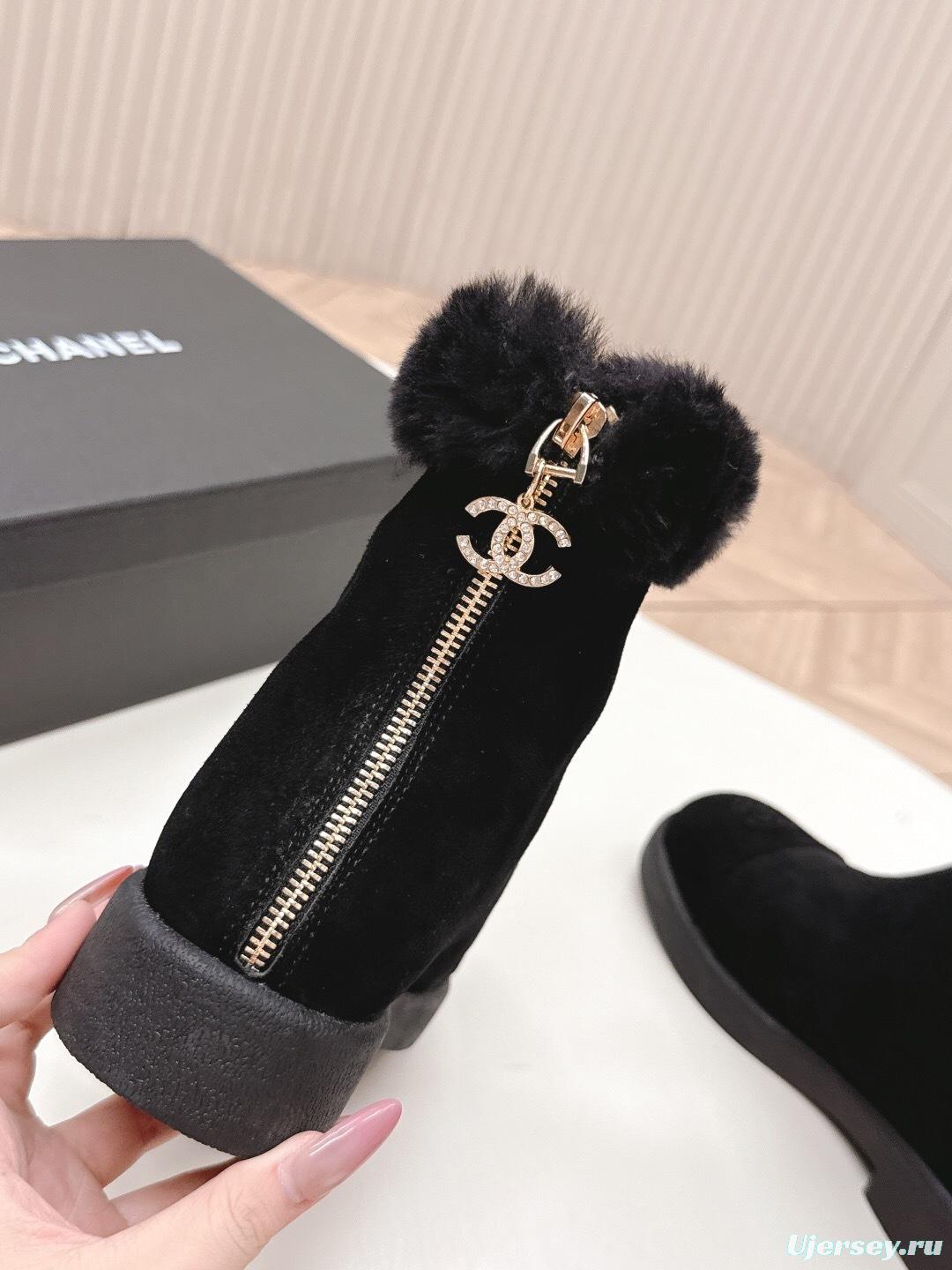 Chanel 2025 SS New Fur Snow Boots - KFY00350
