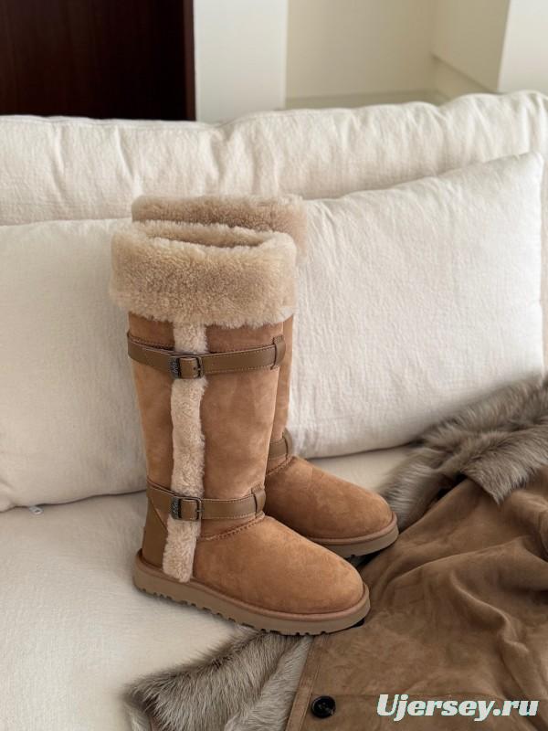 Adidas Curly Fur Thick Sole Little Knight Boots - AS00460