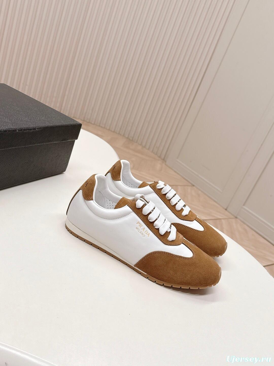 Prada 25ss New Agate Sneakers Retro Training Shoes - LY00300