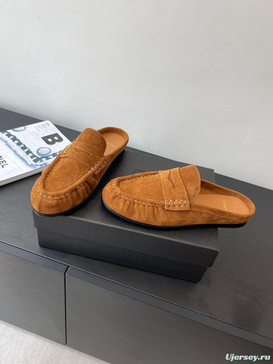 Saint Laurent Classic Loafer Mule Flats - KFY00320