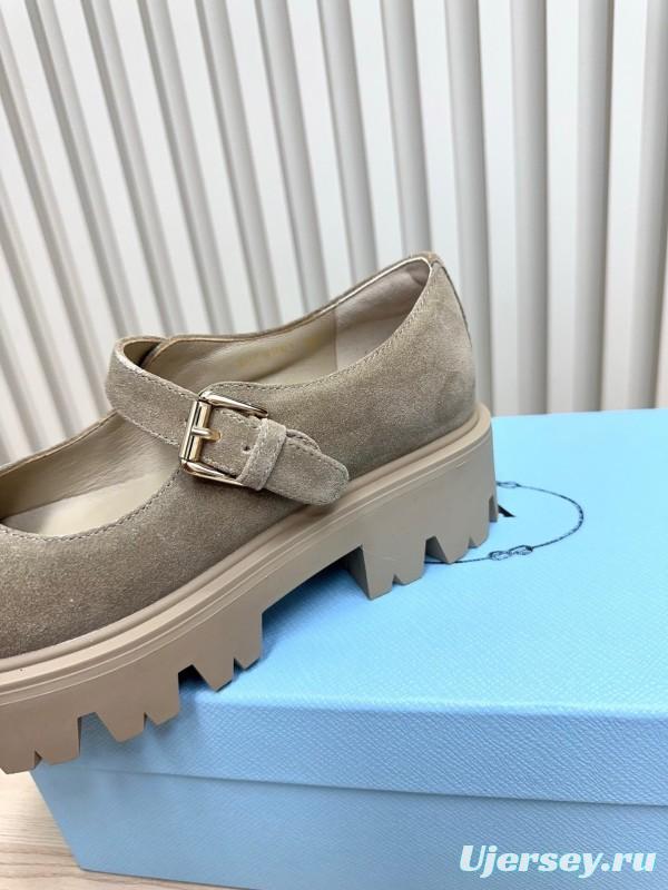 Prada 2025 SS Platform Mary Jane Shoes - LY00300
