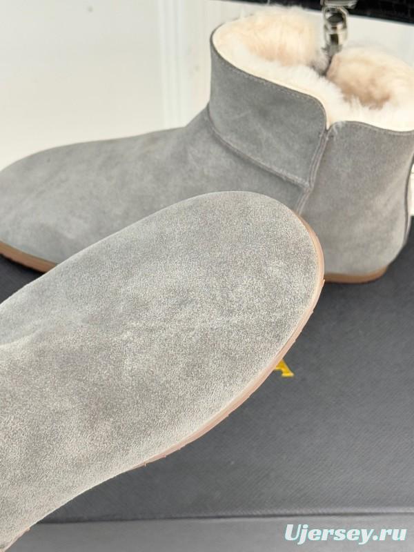 ALAIA Minimalist Side Zipper Retro Snow Boots - KFY00320