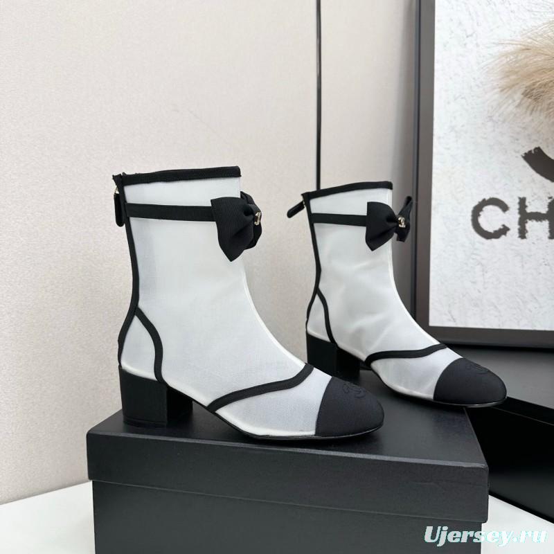 Chanel 2025 SS Classic Bow Ankle Boots - LY00