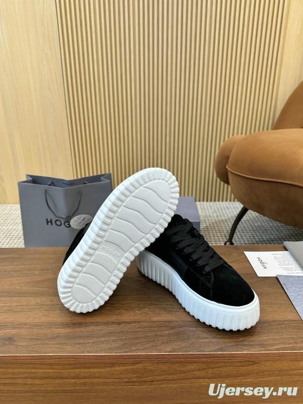 Hogan H-STRIPES Series Couple Thick Sole Biscuit Shoes Airship Shoes Casual Sneakers - AS00310
