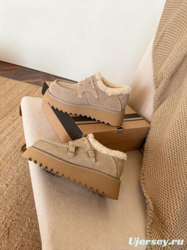 SugarSu Retro Platform Snow Boots Chunky Sole Casual Shoes - KFY00270