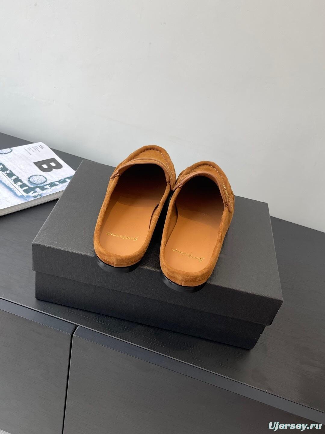 Saint Laurent Classic Loafer Mule Flats - KFY00320