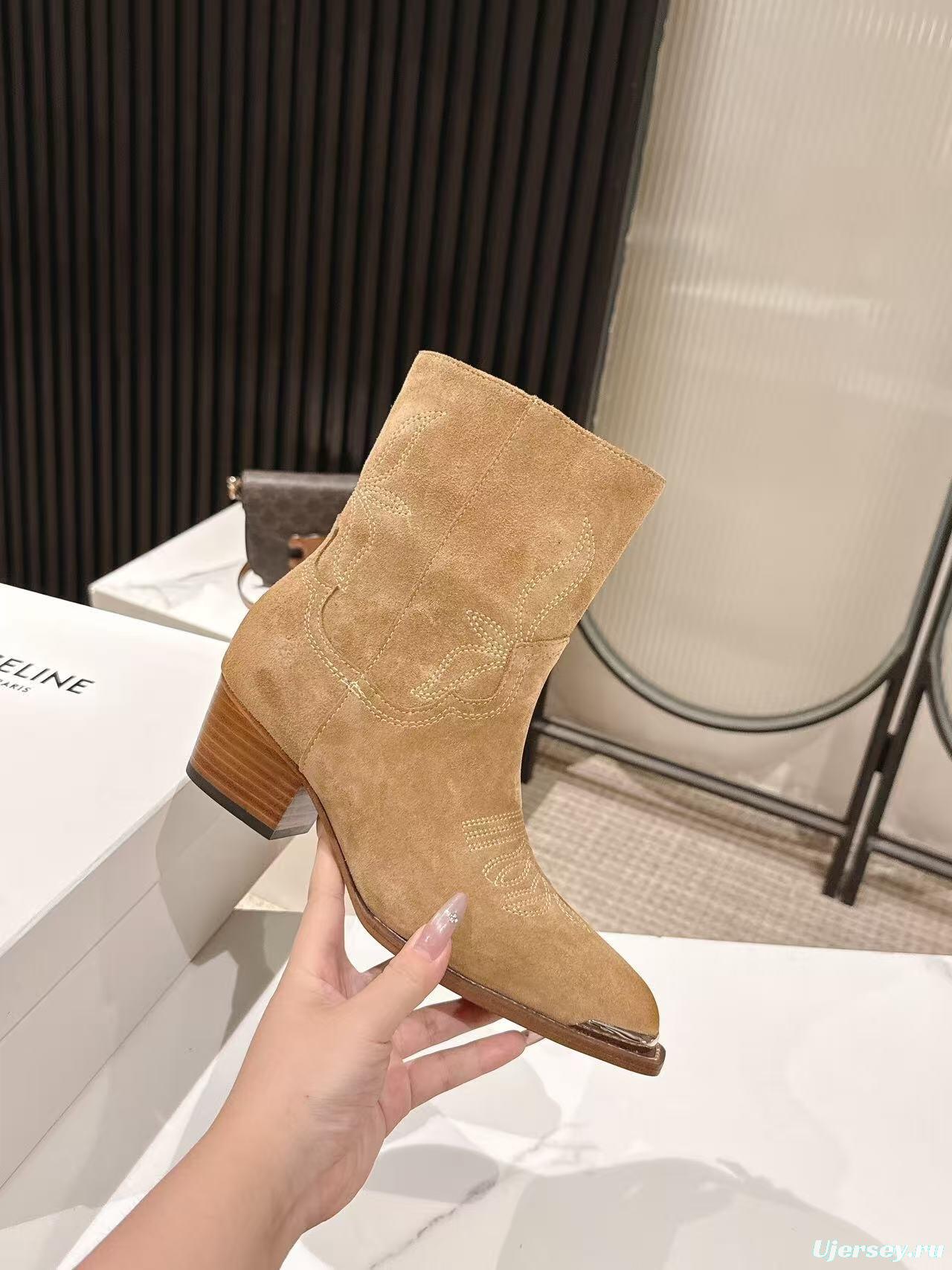 CELINE Fall/Winter 2025 Retro Fashion Ankle Boots - LY00440
