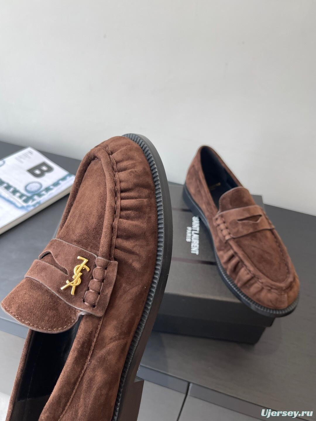 Saint Laurent Classic Loafer Half-Drag Slippers - KFY00350